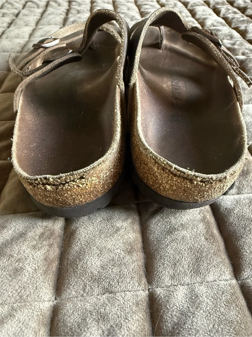 Birkenstock Mayari Brown Leather Double Strap Sandals Size 38